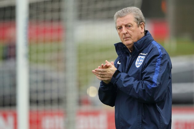 BURTON-UPON-TRENT, ENGLAND - MARCH 22:  England head coach / manager Roy Hodgson during the England training session at St Georges Park on March 22, 2016 in Burton-upon-Trent, England.  (Photo by Matthew Ashton - AMA/Getty Images)