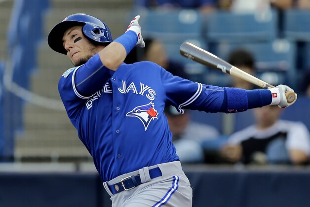 Toronto Blue Jays' Troy Tulowitzki bats against the New York Yankees during a spring training baseball game Wednesday, March 16, 2016, in Tampa, Fla. (AP Photo/Chris O'Meara) Toronto Blue Jays' Troy Tulowitzki bats against the New York Yankees during a spring training baseball game Wednesday, March 16, 2016, in Tampa, Fla. (AP Photo/Chris O'Meara)