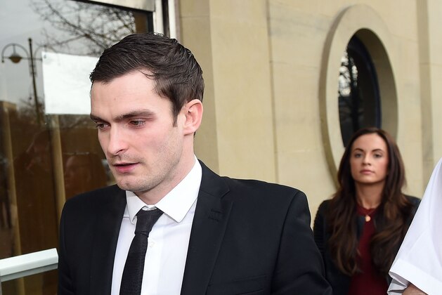 Former Sunderland footballer Adam Johnson and his former girlfriend Stacey Flounders arrive at Bradford Crown Court in Bradford, northern England, on February 29, 2016. 
Former Manchester City and Sunderland star Johnson has admitted one count of sexual activity with a child and another of meeting a child following grooming. The 28-year-old denies two counts of sexual activity with the girl, who was 15 years old at the time of the alleged incident.


 / AFP / PAUL ELLIS        (Photo credit should read PAUL ELLIS/AFP/Getty Images)
