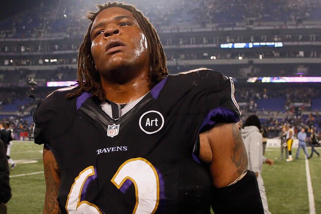 BALTIMORE, MD - DECEMBER 02: Nose tackle Terrence Cody #62 of the Baltimore Ravens walks off the field following the Ravens 23-20 loss to the Pittsburgh Steelers at M&T Bank Stadium on December 2, 2012 in Baltimore, Maryland.  (Photo by Rob Carr/Getty Images)