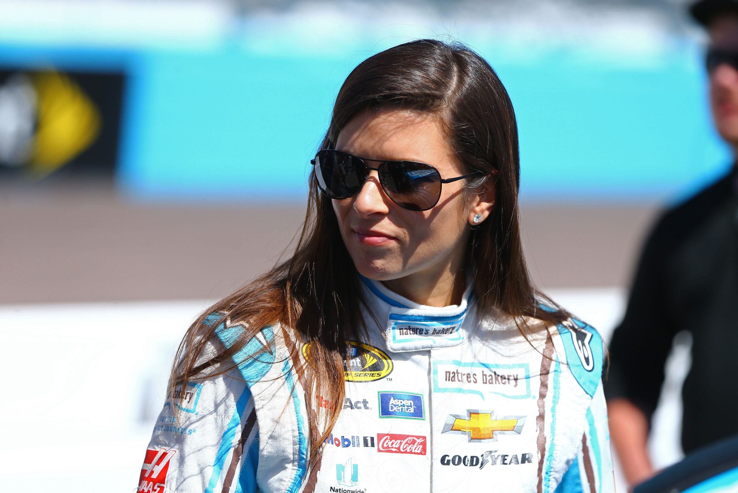 Mar 13, 2016; Avondale, AZ, USA; NASCAR Sprint Cup Series driver Danica Patrick during the Good Sam 500 at Phoenix International Raceway. Mandatory Credit: Mark J. Rebilas-USA TODAY Sports