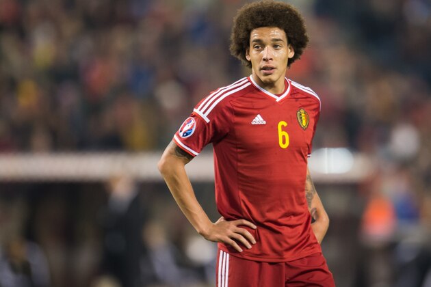 Axel Witsel of Belgium during the UEFA EURO 2016 group B qualifying match between Belgium and Israel on October 13, 2015 at the Koning Boudewijn stadium in Brussels, Belgium.(Photo by VI Images via Getty Images)