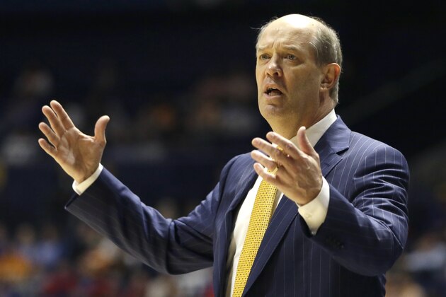 Vanderbilt head coach Kevin Stallings reacts to a call during the second half of an NCAA college basketball game against Tennessee in the Southeastern Conference tournament in Nashville, Tenn., Thursday, March 10, 2016. (AP Photo/Mark Humphrey)