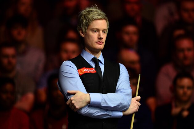 LONDON, ENGLAND - JANUARY 15:  Neil Robertson of Australia looks on during his quarter final match against Judd Trump of England during Day Six of The Dafabet Masters at Alexandra Palace on January 15, 2016 in London, England.  (Photo by Dan Mullan/Getty Images)