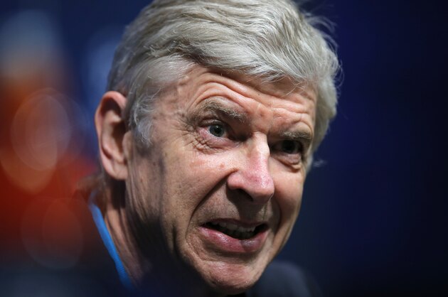 Arsenal's manager Arsene Wenger attends a press conference at the Camp Nou stadium in Barcelona, Spain, Tuesday, March 15, 2016.  FC Barcelona will play against Arsenal in a Champions League Group E soccer match on Wednesday March 16. (AP Photo/Manu Fernandez)