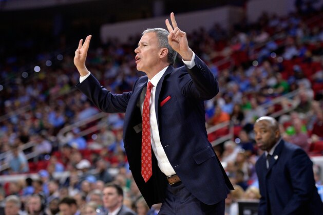 RALEIGH, NC - MARCH 17: Head coach Andy Enfield of the USC Trojans shouts in the first half against the Providence Friars during the first round of the 2016 NCAA Men's Basketball Tournament at PNC Arena on March 17, 2016 in Raleigh, North Carolina. (Photo by Grant Halverson/Getty Images) RALEIGH, NC - MARCH 17: Head coach Andy Enfield of the USC Trojans shouts in the first half against the Providence Friars during the first round of the 2016 NCAA Men's Basketball Tournament at PNC Arena on March 17, 2016 in Raleigh, North Carolina. (Photo by Grant Halverson/Getty Images)