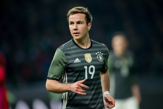 BERLIN, GERMANY - MARCH 26:  Mario Goetze of Germany looks on during the International Friendly match between Germany and England at Olympiastadion on March 26, 2016 in Berlin, Germany.  (Photo by Boris Streubel/Getty Images)