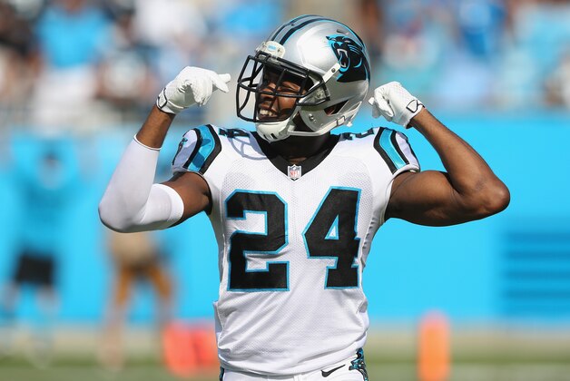 CHARLOTTE, NC - SEPTEMBER 20:  Josh Norman #24 of the Carolina Panthers during their game at Bank of America Stadium on September 20, 2015 in Charlotte, North Carolina.  (Photo by Streeter Lecka/Getty Images)
