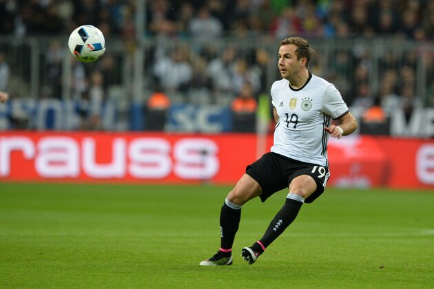 Germany’s Mario Goetze during a friendly soccer match between Germany and Italy at the Allianz Arena in Munich, southern Germany, Tuesday, March 29, 2016. (AP Photo/Kerstin Joensson)