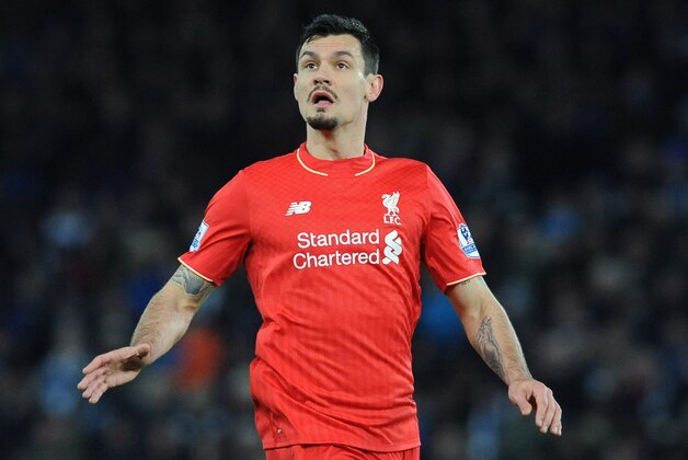 Liverpool’s Dejan Lovren during the English Premier League soccer match between Leicester City and Liverpool at the King Power Stadium in Leicester, England, Tuesday, Feb. 2, 2016. (AP Photo/Rui Vieira)
