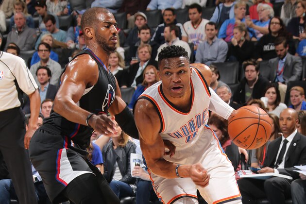OKLAHOMA CITY, OK - MARCH 9: Russell Westbrook OKLAHOMA CITY, OK - MARCH 9: Russell Westbrook