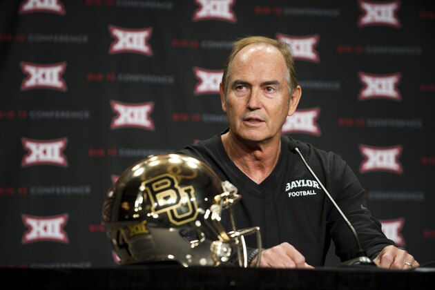 DALLAS, TX - JULY 21:  Baylor head coach Art Briles speaks during the Big 12 Media Day on July 21, 2014 at the Omni Hotel in Dallas, Texas.  (Photo by Cooper Neill/Getty Images)