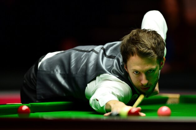 LONDON, ENGLAND - JANUARY 15:  Judd Trump of England plays a shot during his quarter final match against Neil Robertson of Australia during Day Six of The Dafabet Masters at Alexandra Palace on January 15, 2016 in London, England.  (Photo by Dan Mullan/Getty Images)