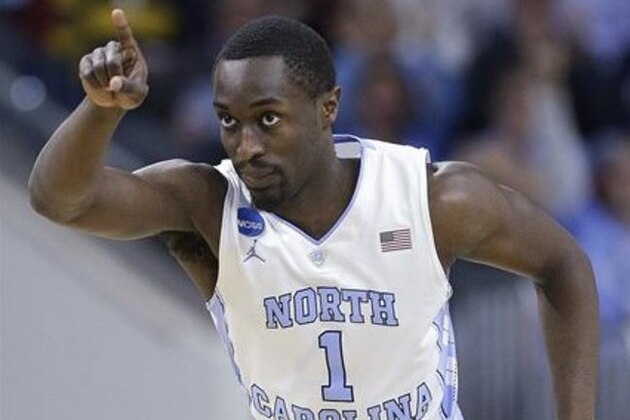 FILE - In this March 19, 2016, file photo, North Carolina forward Theo Pinson celebrates a field goal against Providence during the first half of a second-round men's college basketball game in the NCAA Tournament in Raleigh, N.C. Paige said rotating in and out of a smaller lineup allows the Tar Heels to match up with different styles of play in the tournament. (AP Photo/Chuck Burton, File)