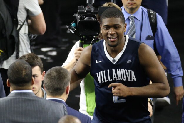 Apr 2, 2016; Houston, TX, USA; Villanova Wildcats forward Kris Jenkins (2) runs off the court after the game against the Oklahoma Sooners in the 2016 NCAA Men's Division I Championship semi-final game at NRG Stadium. Villanova won 95-51. Mandatory Credit: Kevin Jairaj-USA TODAY Sports Apr 2, 2016; Houston, TX, USA; Villanova Wildcats forward Kris Jenkins (2) runs off the court after the game against the Oklahoma Sooners in the 2016 NCAA Men's Division I Championship semi-final game at NRG Stadium. Villanova won 95-51. Mandatory Credit: Kevin Jairaj-USA TODAY Sports