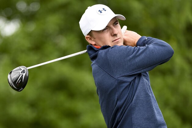 Jordan Spieth tees off on the 15th hole during the second round of the Houston Open golf tournament, Friday, April 1, 2016, in Humble, Texas. (AP Photo/Eric Christian Smith)