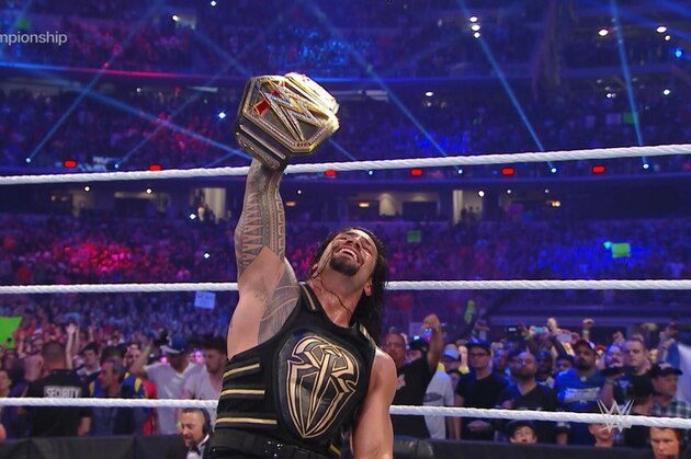 Roman Reigns is now a three-time WWE World Heavyweight champion after WrestleMania 32.