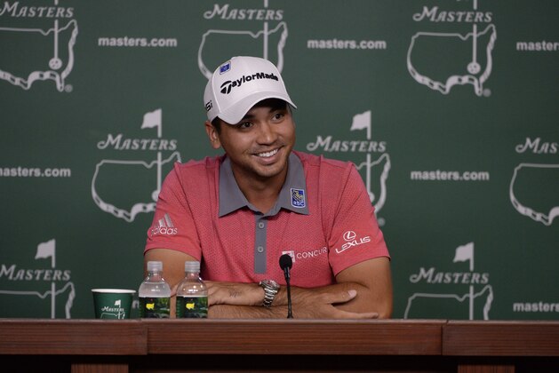 Apr 5, 2016; Augusta, GA, USA; World number one player Jason Day answers questions during a Tuesday press conference for the 2016 Masters at Augusta National GC. Mandatory Credit: Michael Madrid-USA TODAY Sports