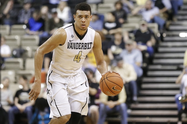 Vanderbilt guard Wade Baldwin IV plays against Georgia in the second half of an NCAA college basketball game Saturday, Feb. 20, 2016, in Nashville, Tenn. Vanderbilt won 80-67. (AP Photo/Mark Humphrey)