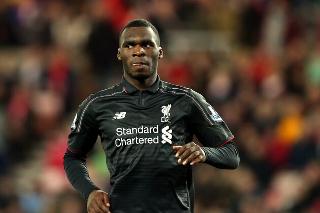 Liverpool's Christian Benteke celebrates his goal during the English Premier League soccer match between Sunderland and Liverpool at the Stadium of Light, Sunderland, England, Wednesday, Dec. 30, 2015. (AP Photo/Scott Heppell)