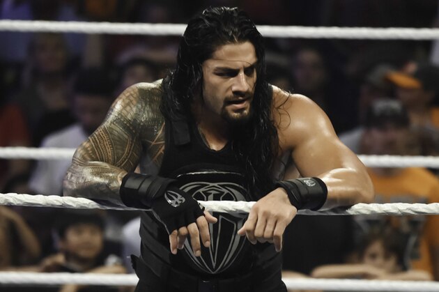 MIAMI, FL- SEPTEMBER 01: Roman Reigns looks on during the WWE Smackdown on September 1, 2015 at the American Airlines Arena in Miami, Florida. (Photo by Ron ElkmanSports Imagery/Getty Images) MIAMI, FL- SEPTEMBER 01: Roman Reigns looks on during the WWE Smackdown on September 1, 2015 at the American Airlines Arena in Miami, Florida. (Photo by Ron ElkmanSports Imagery/Getty Images)