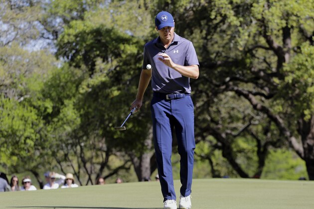Jordan Spieth reacts after missing a putt on the sixth green during round-robin play against Justin Thomas at the Dell Match Play Championship golf tournament at Austin Country Club, Friday, March 25, 2016, in Austin, Texas. (AP Photo/Eric Gay) Jordan Spieth reacts after missing a putt on the sixth green during round-robin play against Justin Thomas at the Dell Match Play Championship golf tournament at Austin Country Club, Friday, March 25, 2016, in Austin, Texas. (AP Photo/Eric Gay)