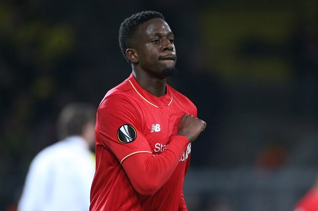DORTMUND, GERMANY - APRIL 07:  Divock Origi of Liverpool celebrates his goal during the UEFA Europa League quarter final first leg match between Borussia Dortmund and Liverpool FC at Signal Iduna Park aka Westfalenstadion on April 7, 2016 in Dortmund, Germany.  (Photo by Jean Catuffe/Getty Images)