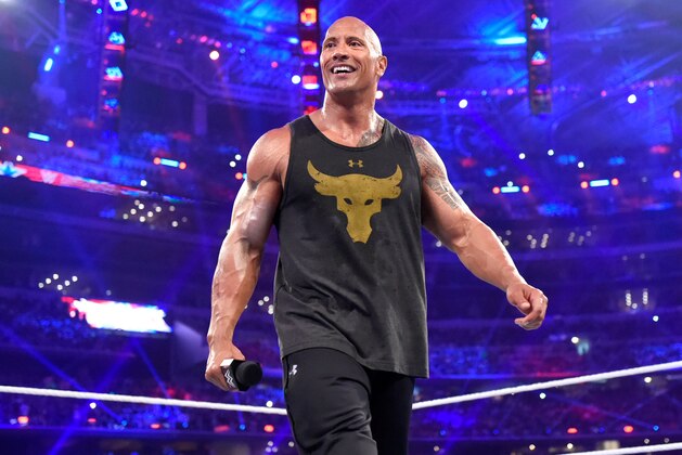 The Rock at WrestleMania 32