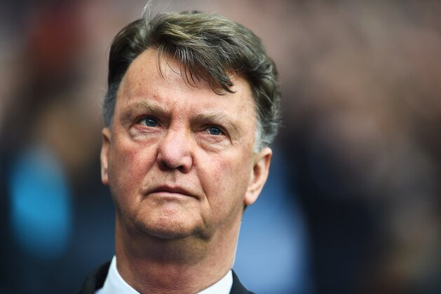 MANCHESTER, ENGLAND - MARCH 20:  Louis van Gaal manager of Manchester United looks on prior to the Barclays Premier League match between Manchester City and Manchester United at Etihad Stadium on March 20, 2016 in Manchester, United Kingdom.  (Photo by Laurence Griffiths/Getty Images)