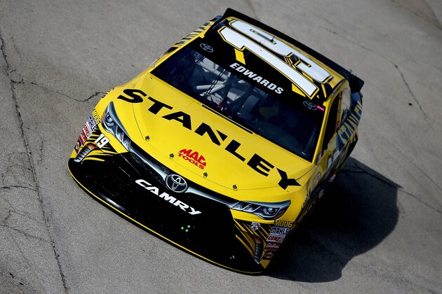 FORT WORTH, TEXAS - APRIL 07: Carl Edwards, driver of the FORT WORTH, TEXAS - APRIL 07: Carl Edwards, driver of the