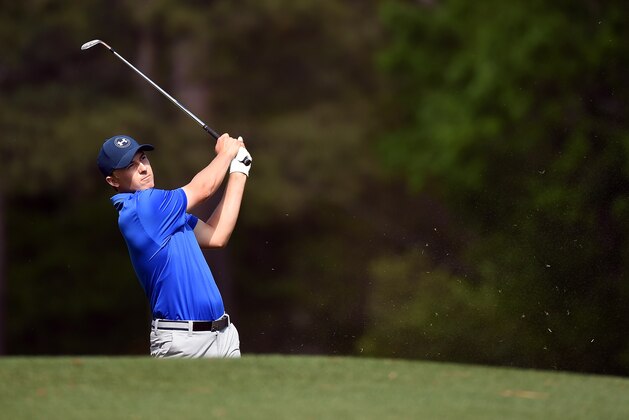AUGUSTA, GEORGIA - APRIL 08:  Jordan Spieth of the United States plays his shot from the 12th tee during the second round of the 2016 Masters Tournament at Augusta National Golf Club on April 8, 2016 in Augusta, Georgia.  (Photo by Harry How/Getty Images)