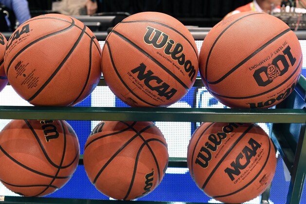 LAS VEGAS, NV - MARCH 11:  Basketballs are shown in a ball rack before a semifinal game of the Pac-12 Basketball Tournament between the Arizona Wildcats and the Oregon Ducks at MGM Grand Garden Arena on March 11, 2016 in Las Vegas, Nevada. Oregon won 95-89 in overtime.  (Photo by Ethan Miller/Getty Images)