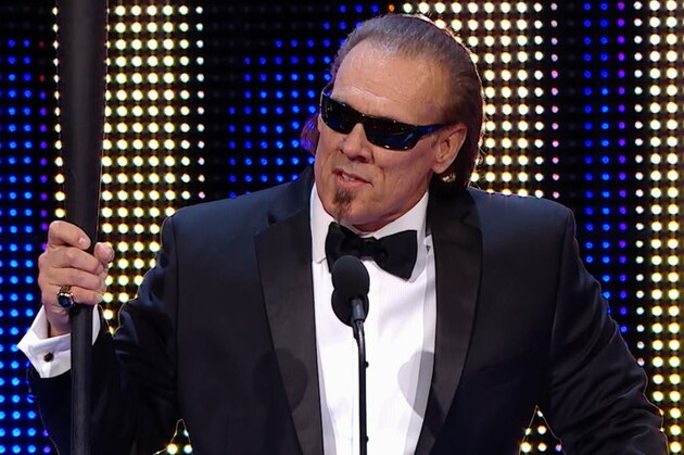 Sting at the WWE Hall of Fame ceremony.