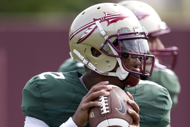 TALLAHASSEE, FL - MARCH 30: Quarterback Deondre Francois