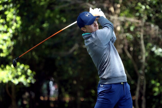 AUGUSTA, GEORGIA - APRIL 09:  Jordan Spieth of the United States plays his shot from the second tee during the third round of the 2016 Masters Tournament at Augusta National Golf Club on April 9, 2016 in Augusta, Georgia.  (Photo by Andrew Redington/Getty Images)