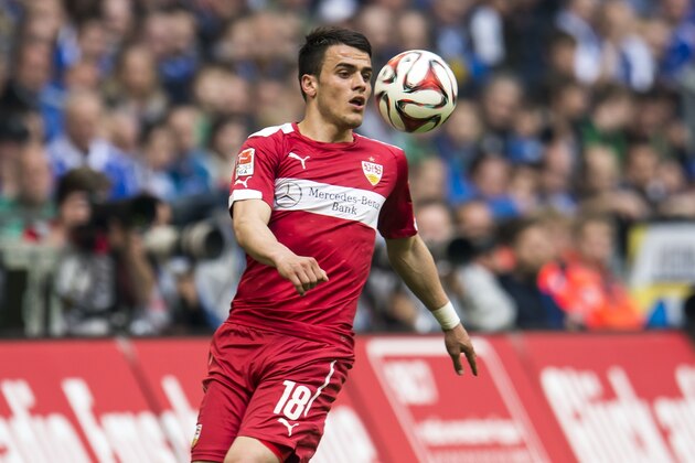 Filip Kostic of VfB Stuttgart during the Bundesliga match between Schalke 04 and VfB Stuttgart on May 2, 2015 at the Veltins Arena in Gelsenkirchen, Germany.(Photo by VI Images via Getty Images) Filip Kostic of VfB Stuttgart during the Bundesliga match between Schalke 04 and VfB Stuttgart on May 2, 2015 at the Veltins Arena in Gelsenkirchen, Germany.(Photo by VI Images via Getty Images)