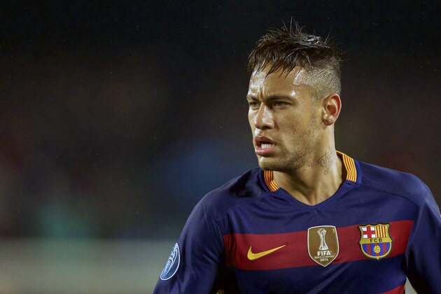 Neymar of FC Barcelona during the UEFA Champions League round of 16 match between FC Barcelona and Arsenal on March 16, 2015 at the CampNou stadium in Barcelona, Spain.(Photo by VI Images via Getty Images)