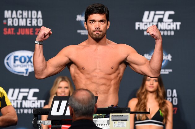 HOLLYWOOD, FL - JUNE 26:  Lyoto Machida of Brazil steps on the scale during the UFC weigh-in at the Seminole Hard Rock Casino on June 26, 2015 in Hollywood, Florida. (Photo by Josh Hedges/Zuffa LLC/Zuffa LLC via Getty Images)