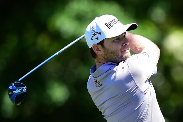 HILTON HEAD ISLAND, SC - APRIL 17:  Branden Grace of South Africa tees off on the third hole during the final round of the 2016 RBC Heritage at Harbour Town Golf Links on April 17, 2016 in Hilton Head Island, South Carolina.  (Photo by Jared C. Tilton/Getty Images)