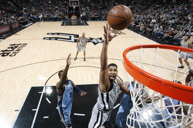 SAN ANTONIO, TX - MARCH 25: Tim Duncan