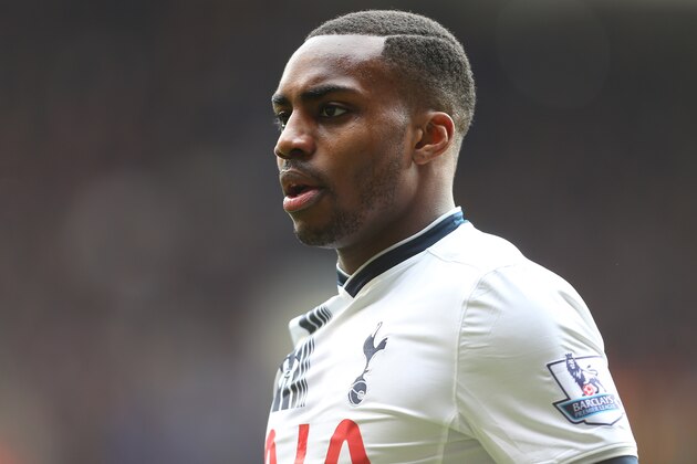 LONDON, ENGLAND - APRIL 10 :  Danny Rose of Tottenham Hotspur during the Barclays Premier League match between Tottenham Hotspur and Manchester United at White Hart Lane on April 10, 2016 in London, England.  (Photo by Catherine Ivill - AMA/Getty Images)
