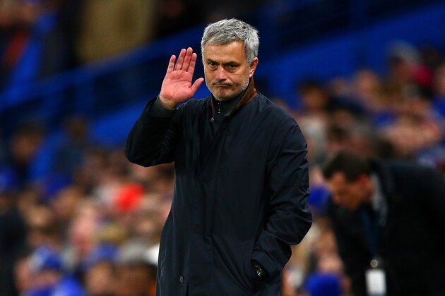 LONDON, ENGLAND - DECEMBER 09:  Jose Mourinho manager of Chelsea reacts during the UEFA Champions League Group G match between Chelsea FC and FC Porto at Stamford Bridge on December 9, 2015 in London, United Kingdom.  (Photo by Clive Mason/Getty Images)