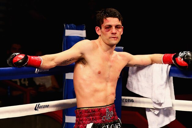 MASHANTUCKET, CT - APRIL 16: Stephen Smith reacts after being defeated by Jose Pedraza in their IBF World Junior Lightweight Championship bout at Foxwoods Resort Casino on April 16, 2016 in Mashantucket, Connecticut.  (Photo by Maddie Meyer/Getty Images)