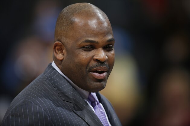 Indiana Pacers assistant coach Nate McMillan during the second half of an NBA basketball game Sunday, Jan. 17, 2016, in Denver. The Nuggets won 129-126. (AP Photo/David Zalubowski)
