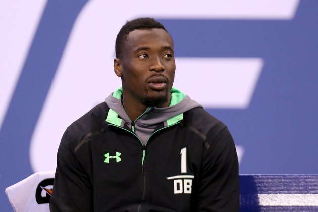Clemson defensive back Mackensie Alexander is seen at the NFL football scouting combine Monday, Feb. 29, 2016, in Indianapolis. (AP Photo/Gregory Payan) Clemson defensive back Mackensie Alexander is seen at the NFL football scouting combine Monday, Feb. 29, 2016, in Indianapolis. (AP Photo/Gregory Payan)