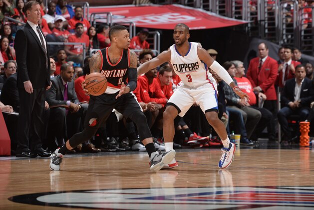LOS ANGELES, CA - APRIL 17:  Damian Lillard