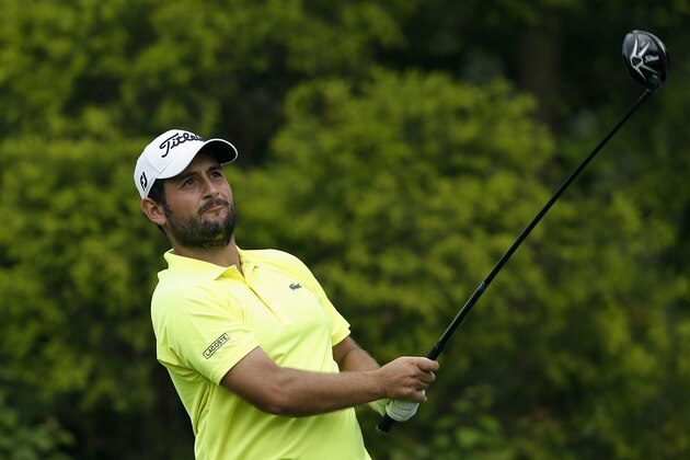 SHENZHEN, CHINA - APRIL 21:  Alexander Levy of France plays a shot during the first round of the Shenzhen International at Genzon Golf Club on April 21, 2016 in Shenzhen, China.  Photo by Lintao Zhang/Getty Images)  (Photo by Lintao Zhang/Getty Images)