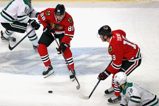 CHICAGO, IL - FEBRUARY 11:  Patrick Kane