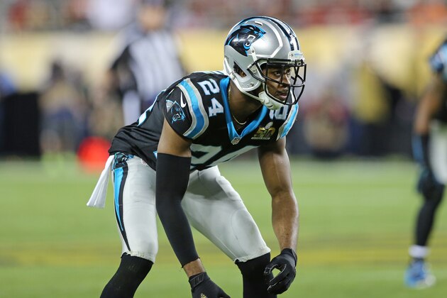Carolina Panthers’ Josh Norman #24 in action against the Denver Broncos during the NFL Super Bowl 50 football game Sunday, Feb. 7, 2016, in Santa Clara, Calif.  (AP Photo/Gregory Payan)