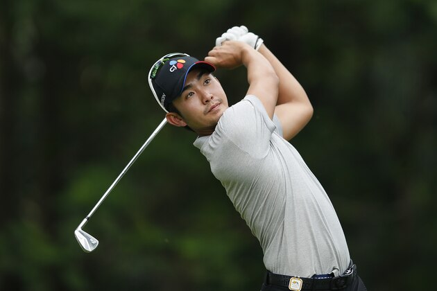 SHENZHEN, CHINA - APRIL 22:  Soomin Lee of Korea plays a shot during the second round  of the Shenzhen International at Genzon Golf Club on April 22, 2016 in Shenzhen, China.  (Photo by Lintao Zhang/Getty Images)